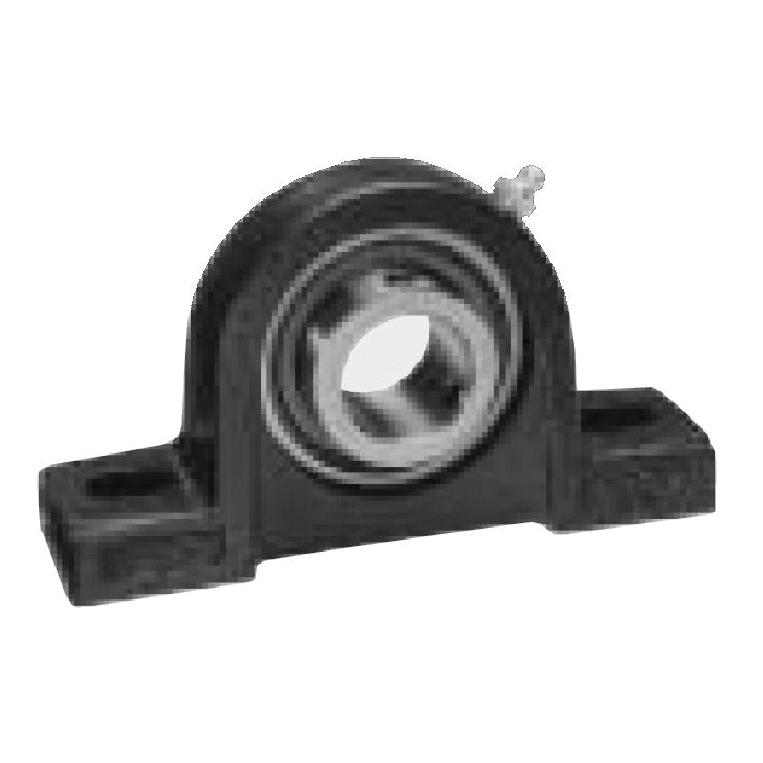 IPTCI Bearings SBP 206 19 G High Shaft Height Relubricatable Standard Pillow Block, 1-3/16 in Dia Bore, 4-3/4 in L Bolt Center-to-Center, 1-11/16 in Base to Bore Centerline, 6-5/16 in OAL x 3-19/64 in OAH - Pillow Block Ball Bearing Units